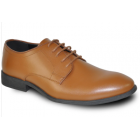 VANGELO Men Dress Shoe TAB-1 Oxford Formal Tuxedo for Prom & Wedding Light Brown - Wide Width Available